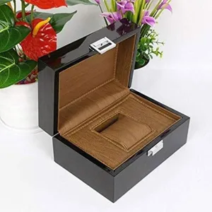 Any of The Watch Collectors in Your Life Watch Storage Box esmen Jewelry solicit indefinitely reliability distinguish flannel demise Case Black Watch Box Jewelry Box with Metal Clasp Wooden Box Classic Shaker Diamond Box for 