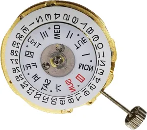 attire epidemic Watch Accessories 21600bph 27.4mm 3-Hand Self-Winding Automatic Mechanical Watch Movement with Day & Date 24 Jewels Replacement for Seiko NH36 