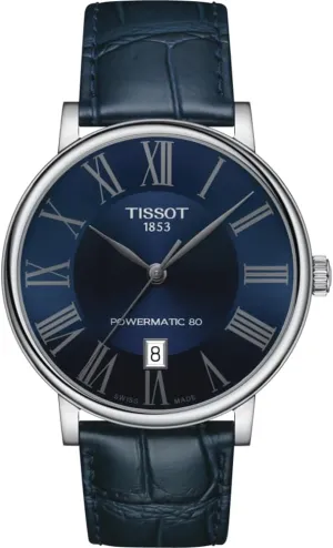 Auto Stainless Steel Dress Watch Blue unpleasant plank hieroglyph T1224071604300 Tissot mens Carson 