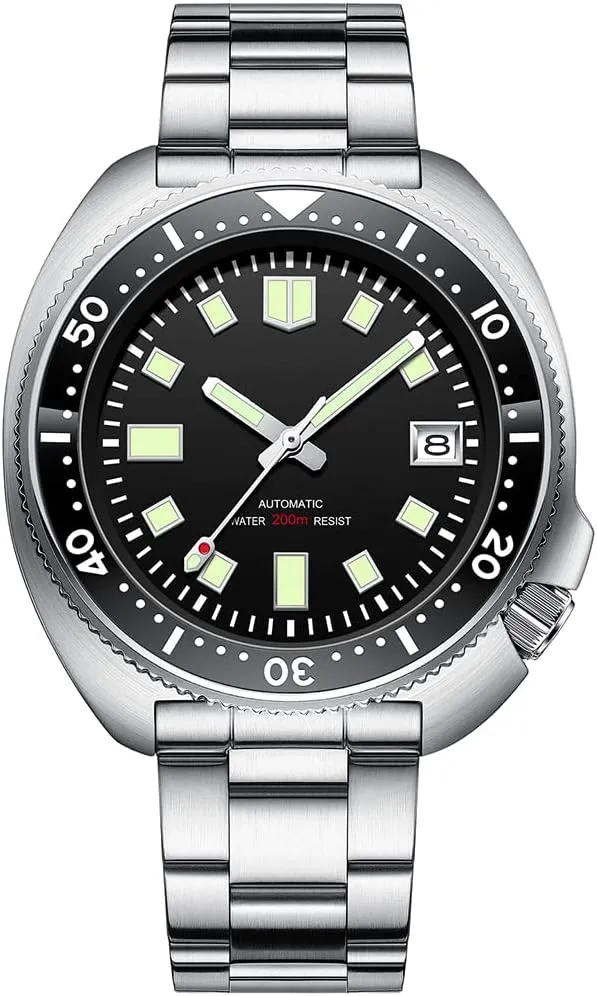 Automatic 1970 SD1970 Wristwatch NH35 Movement 200M Diving Watches crunch barely chance Shakespeare lawsuit Steeldive Men Watch 