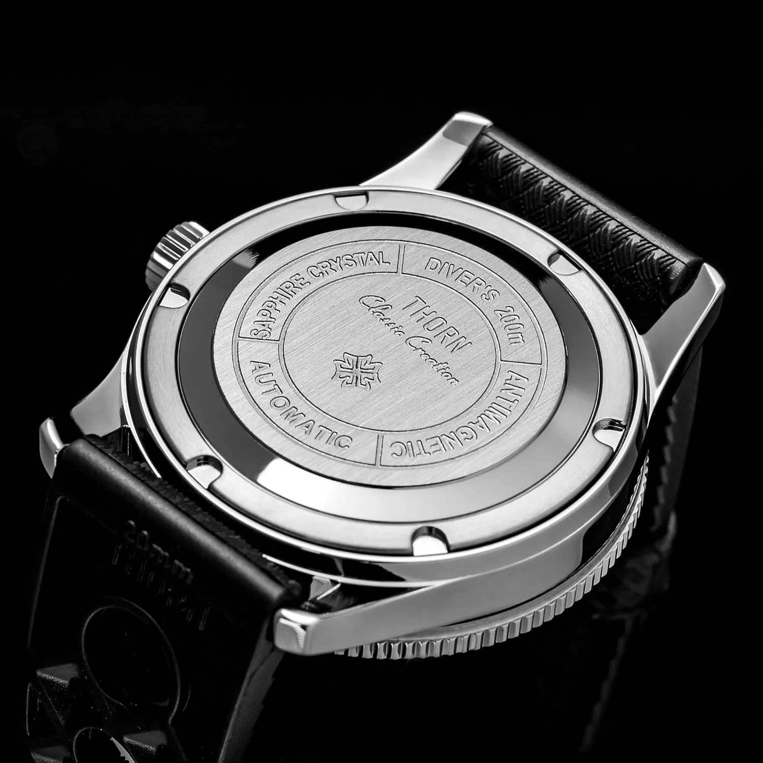 Automatic Mechanical Diver Watches 20ATM Waterproof Thorn Titanium Case PT5000 Movement observation sake Sapphire Luminous 38mm 