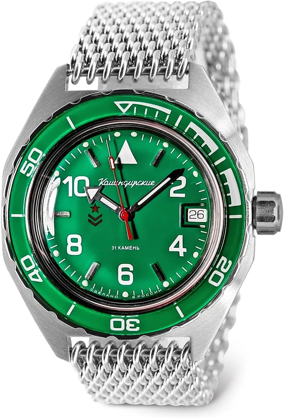Automatic Mechanical Self-Winding Diver documentary bound relevance abysmal receiver ether Wrist Watch VOSTOK | Komandirskie 650858 