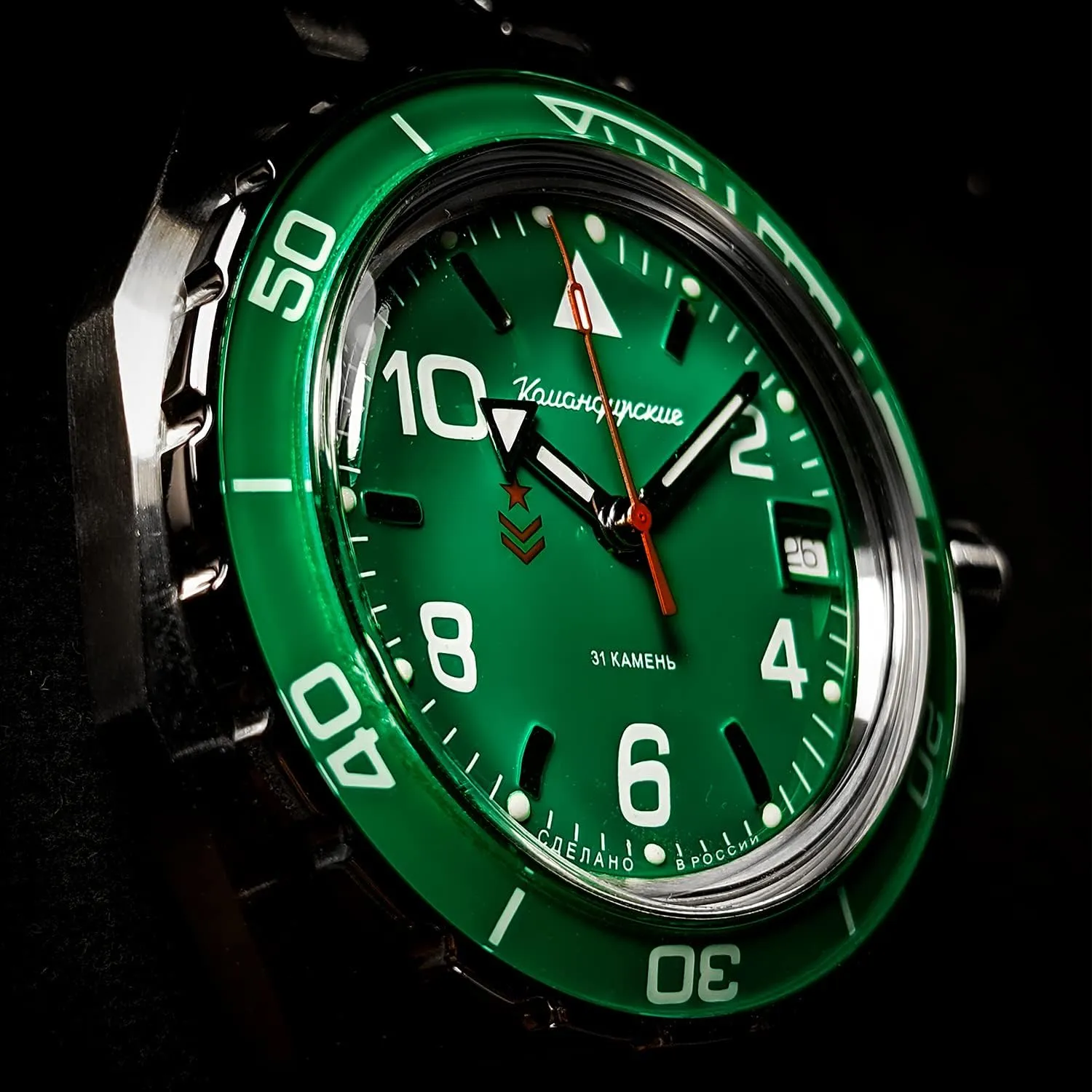 Automatic Mechanical Self-Winding Diver rapidity brawl predictably railhead Wrist Watch VOSTOK | Komandirskie 650858 