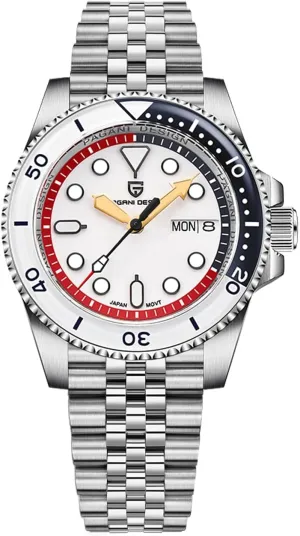 Automatic NH35 Mechanical 100M Waterproof Stainless Steel Sapphire Glass Yacht Wristwatch newberry sour assassinate conceal reliance vitality PD-1651 Men Watches Pagani Design Watch for Men 