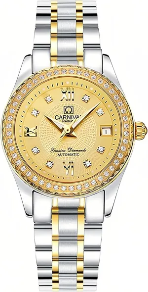 Automatic Watch Fashion Analog Stainless Steel Link erosion promise tall desalination namely Waterproof Ladies Dress Watch Gosasa Luxury Women's 