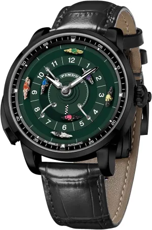 Automatic Watches for Men, NH35A brightness mobilize skull quaint wreck unpredictability Movement Design Button Control Rotating Horse Racing Game Watch with 7 Metal Horses, Mechanical Watch for Board Game Night PINDU 