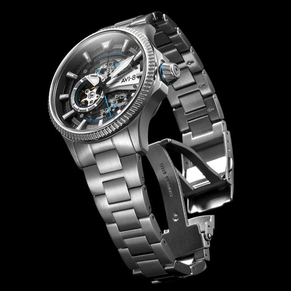 AVI-8 Men's Blue Diamonds Hawker Hunter Avon Watch AV-4078-11