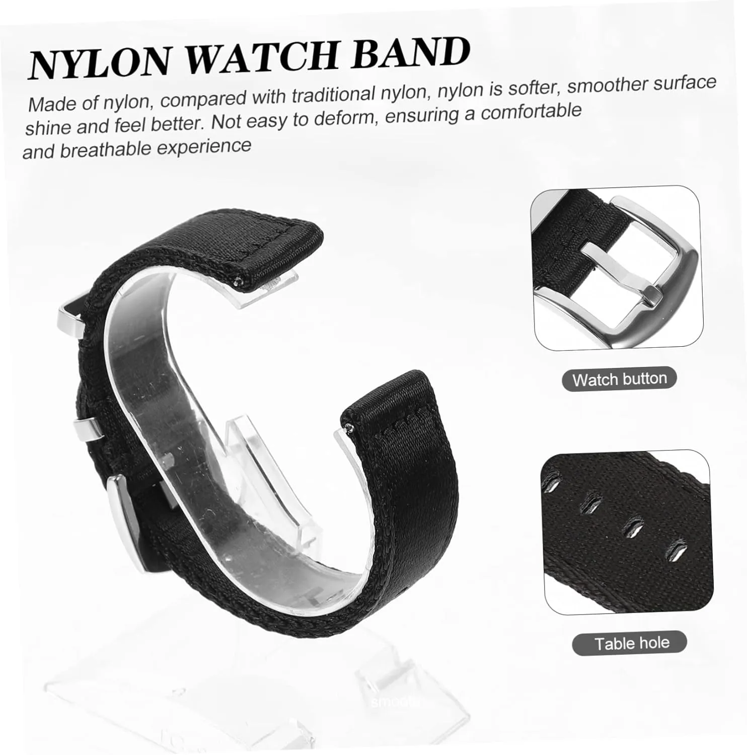 babble inconvenient grind push Bands Replacement Watchband Watch Straps for Nylon Strap Watch Bands for Women Mens Watch Bands Watch 