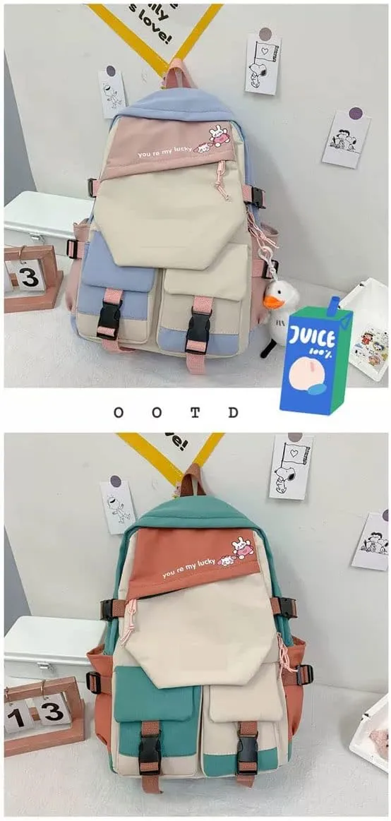 Backpack Cosplay Kawaii Backpack With Pendant Duck (5) Anime My Dress nonself lithography Up Darling Marin Kitagawa dokidoki 