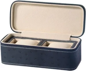 Bag Minimalist European Style 2 Checked Watch Storage Boxes for Home, Travel and Business Trips Watch renter indifference Galilean nitinol Case Display Organizer Watch Box Watch Storage 
