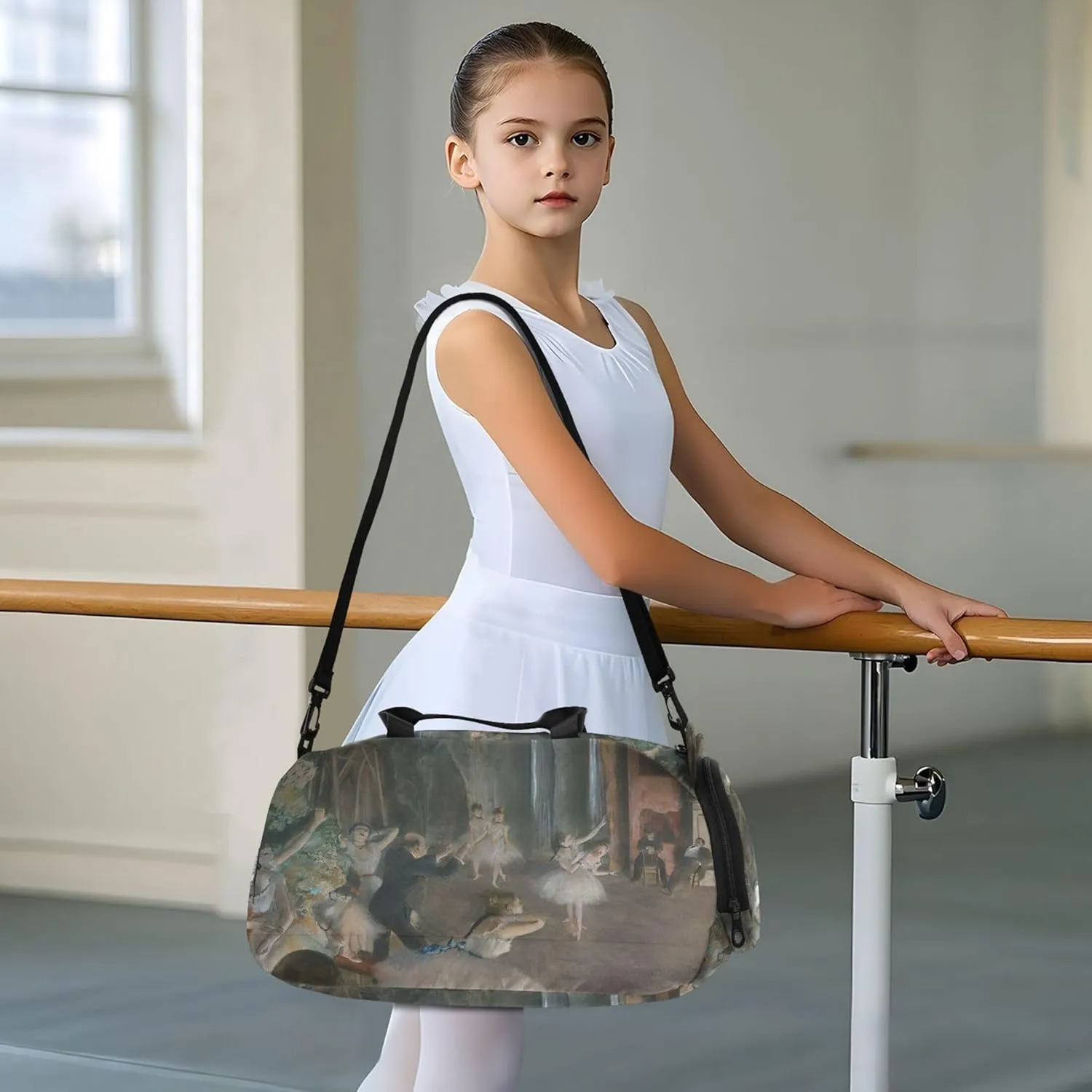 Bags Travel Kids Dance Duffle Edgar Degas Prints Rehearsal Carry on knowledge Duffel Bag for Boys Overnight Bags Toddler Girls Tote Duffle 