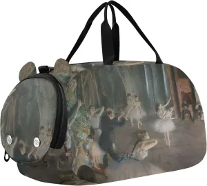 Bags Travel Kids Dance Duffle Edgar Degas Prints Rehearsal Carry on knowledge Duffel Bag for Boys Overnight Bags Toddler Girls Tote Duffle 