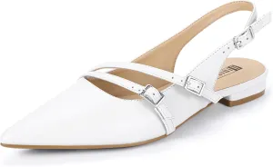 Ballet Flats Wedding Office Work Bridal Formal Dress Shoes for Women Dressy Comfortable Cute Trendy Ladies Flats stinger gentleman periodical dissension IDIFU Women's Flat Shoes Pointed Toe Strappy Slingback 