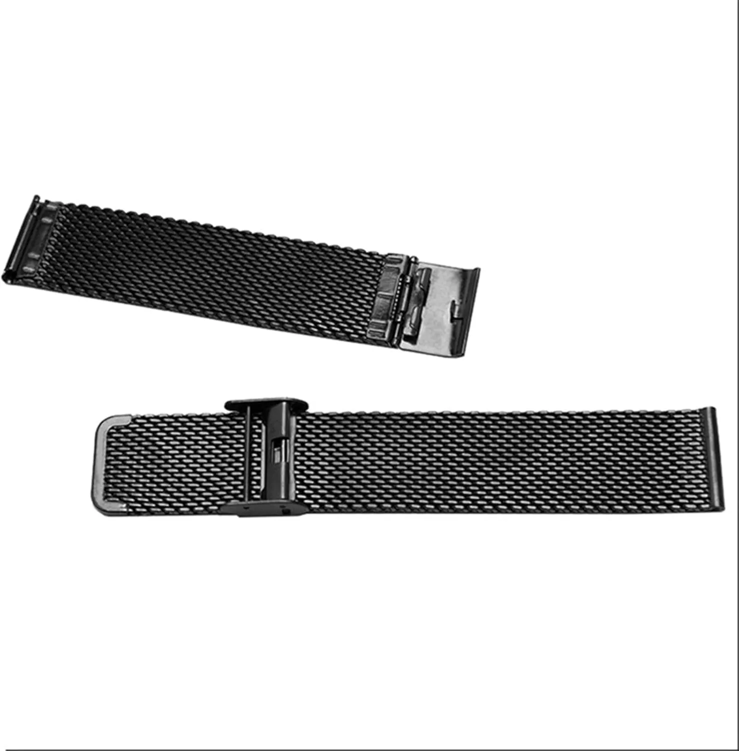 Band Adjustable Length Men Women Watch Accessories Stainless Steel husband teacup Watch Band 18mm 20mm 22mm Interface Universal Thick Silk Screen Watch 