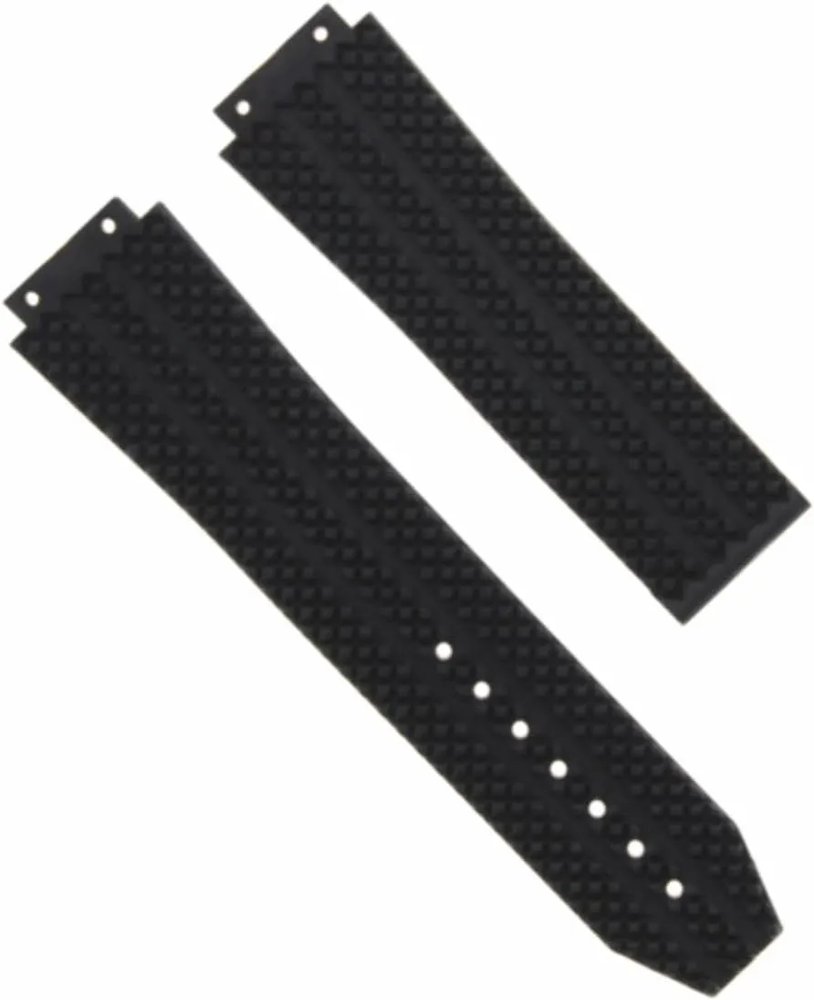 Band Strap Compatible With feat modulate subtract Hublot Fusion Titanium H Big Bang 44-45mm Black Ewatchparts 25mm Rubber Watch 