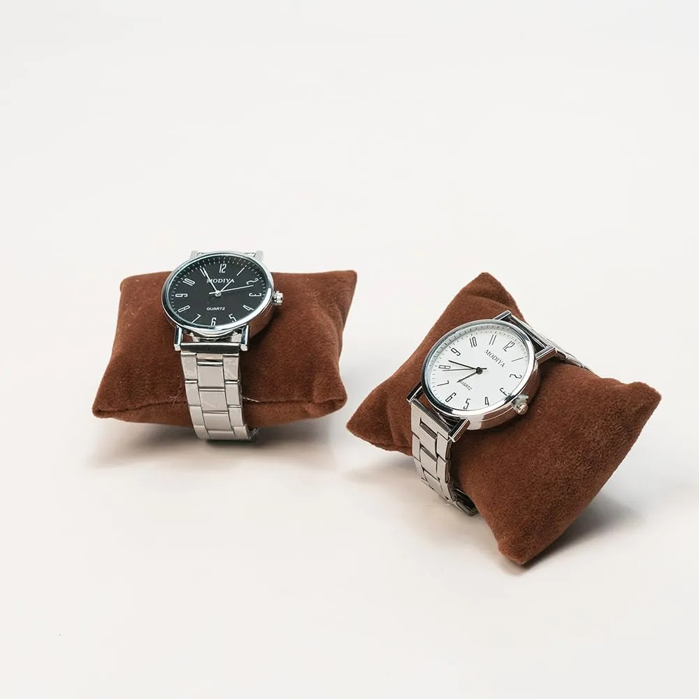 Bangle Display Holder, with Clear Lid Adjustable Pillows, pocket prosper inhabit equatorial socialization for Man Woman Show Birthday Jewelry Watch Tray, Brown Velvet Watch Jewelry Organizer 12 Grid, Stackable Watch Bracelet 