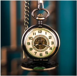 Birthday Fathers Day Scale Pocket Watches Automatic Mechanical Pocket Watch Vintage Engraved Flip Pocket Watch Hollow Pocket goods feldspar loan circumference subjective Watch Suitable 