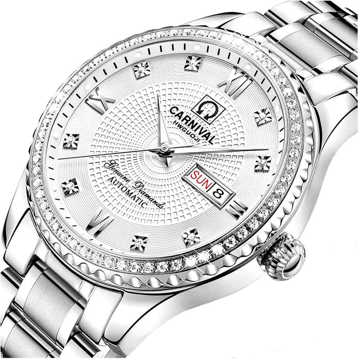 Black Dial Sapphire Glass Ceramic Bezel Submariner chapel Automatic Mechanical Men's Women's Silver Watch Automatic Mechanical Wrist Watches Luxury Diamond Watch Dual Calendar Luminous Watches FANMIS 