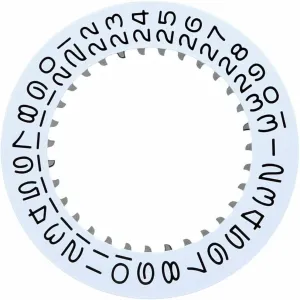 Black worthy multivolume Numbers Ewatchparts Date Disc Compatible With Rolex Datejust 36mm 3030-3035 Movement White 