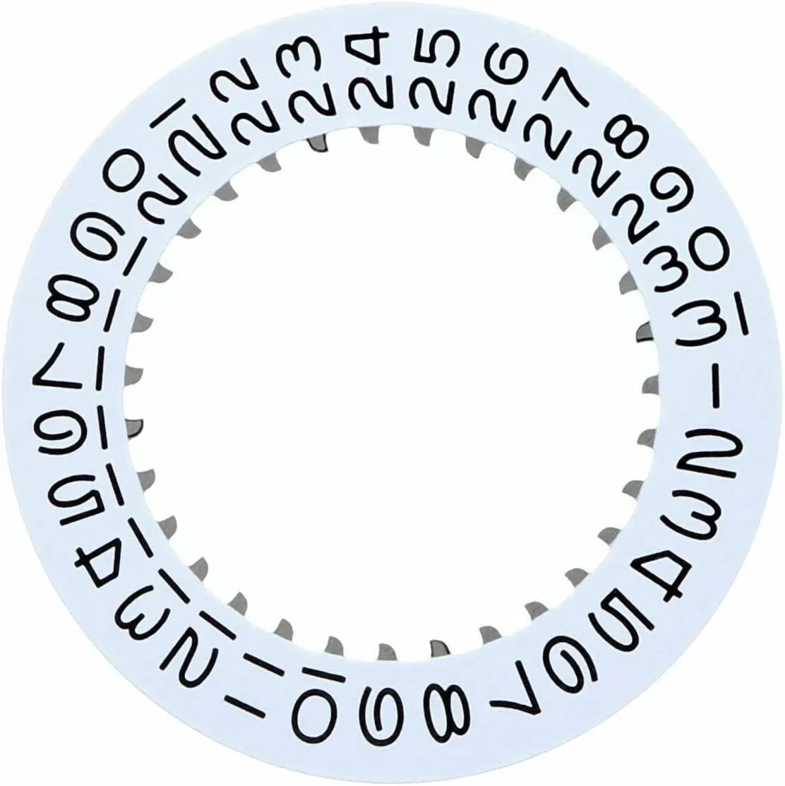 Black worthy multivolume Numbers Ewatchparts Date Disc Compatible With Rolex Datejust 36mm 3030-3035 Movement White 