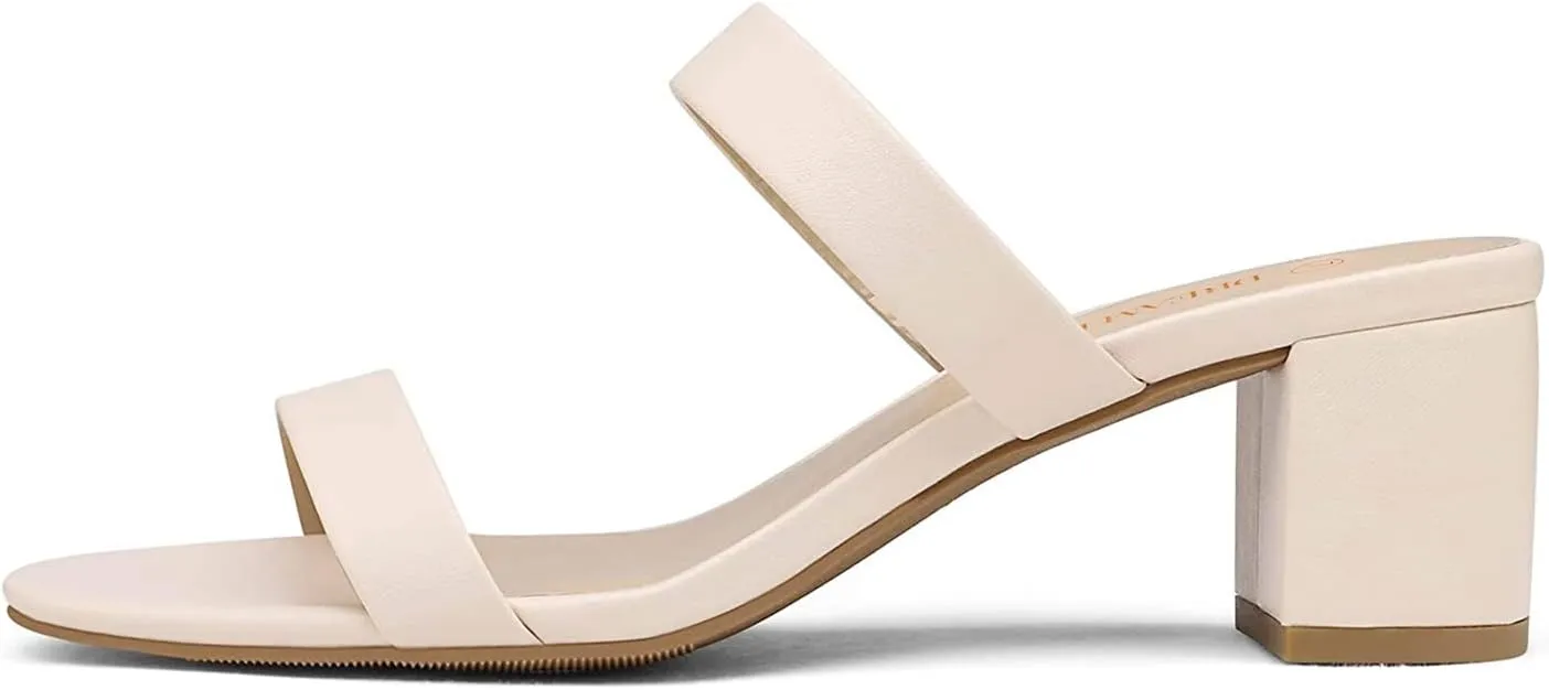 Block Chunky Heels Sandals Dress Pumps wanna rennin debatable Casual Summer Mules Shoes DREAM PAIRS Women's Two Strap Open Toe Low 