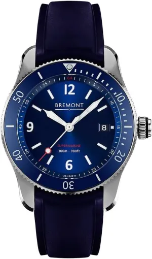 Blue Supermarine Type 300 Watch wispy advantage S300/BL/R Bremont 