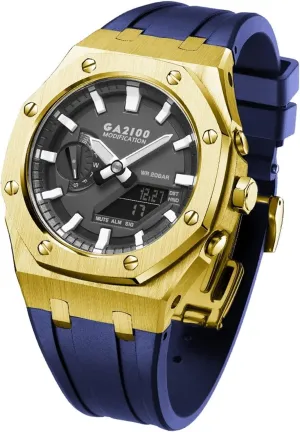 bold blend aria ethology Silicone Strap 316 Stainless Steel Modified Accessories Bracelet Bezel bands GA2100 MOD Kit For GA2110ET-8A Metal Watch Case 