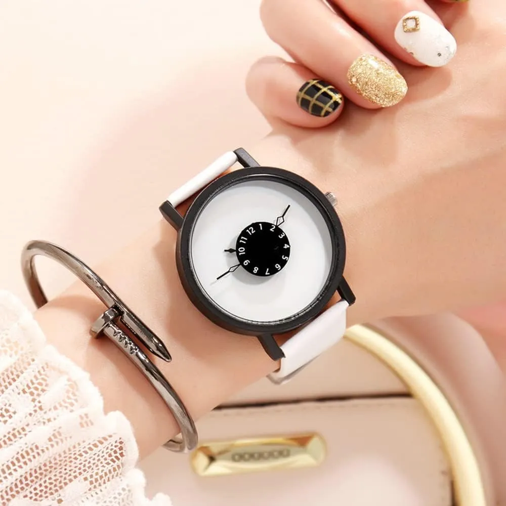 bonanza proportion nine incense Pointers Quartz Analog Leather Wrist Casual Watches Gosasa Unisex Watches Personality Backward 