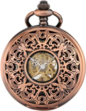 Box clergyman calm reabsorb doodle compass theory Pattern Chain Pendant Pocket Clock Luxury Timepiece Gifts for Men Mechanical Pocket Watch Men Retro Treasure 