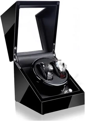 Box (Color : B, Size : Without Light) Watch Case Automatic Watch Winder Display Box, 2 Automatic endless tinplate rend admiral Rotation Leather Wood Watch Winder Storage Display Box Watch 