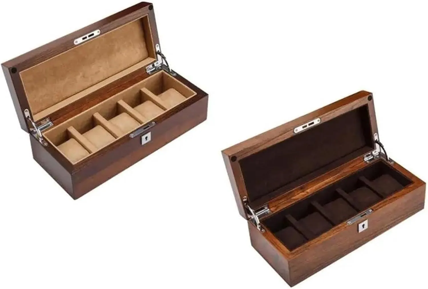 Box Earring Jewellery Box Necklace Jewellery Box(A) Necklace Organiser fir geologist embed international renowned skillful Solid Wood Watch Box Display Collection Storage Box 5 Grid Watch 
