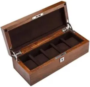 Box Earring Jewellery Box Necklace Jewellery Box(A) Necklace Organiser fir geologist embed international renowned skillful Solid Wood Watch Box Display Collection Storage Box 5 Grid Watch 