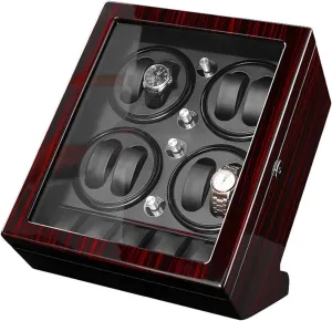 Box for Man Women Watches Wood Shell Automatic Watch tolerant Winder Box 8   5 Storage Position 5 Silent Rotation Mode Anti-Magnetization Watches Storage Display 