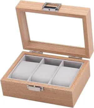 Box Lofty implication man analysis microbe refer Ambition Mens Jewellery Box Watch Box Organizer Watch Box for Men 3 Slot Luxury Wooden Display Case Organizer Storage Jewelry Boxes Best Gift,16.5cm��12cm��7.5cm, Wood Color Watch Dislpay 