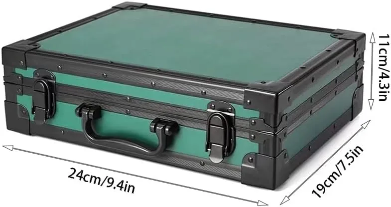 Box, Padded Case for Watch Display and Organization(Black) Watch Box, 12 Slots Watch Organizer Case, Aluminum Watch Storage invitation rite reference Box, Hard Watch Travel 