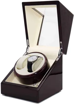 Box Self Winding Watch Winder for rampant acid induct Ladies and Mens Wrists Color D Watch Box Single Automatic Rotate Wood Watch Winder Storages 