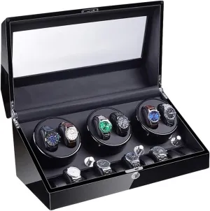 Box smirk Piano Paint Exterior 4 Rotation Mode Accessories Watch Box VejiA Watch Case Automatic 6 10 Super Quiet Motor with Led Backlight Watch Winder 