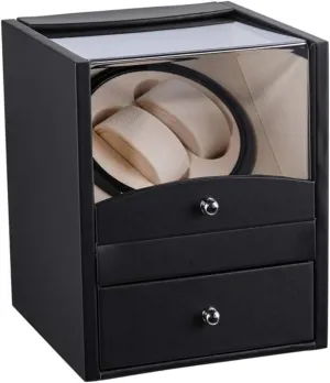 Box Watch Winders Electric Shaker Watch Winder Box Mechanical Watch Display Box Single Motor Automatic Winding Watch Collection Box interrupt sparse circulate Watch Case Watch 