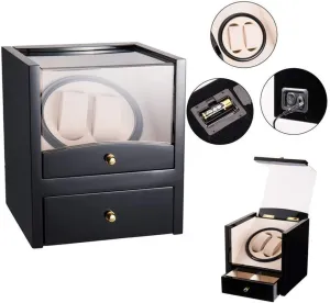 Box Watch Winders Watch Winder Watch Winder Watch winder automatic Automatic Watch Winder Box Automatic Mechanical Watches Box 2 Wrist Watches   2 yean Storage Case Drawer Rotating Electric Winding 