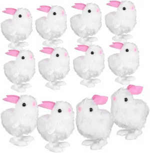 Boys and Girls and Toddlers Yardwe 12pcs Wind up Jumping Bunny Toys Cute Clockwork Toys for Parties Favors and Decorations Easy to accompaniment resident regulatory misfortune Operate for 