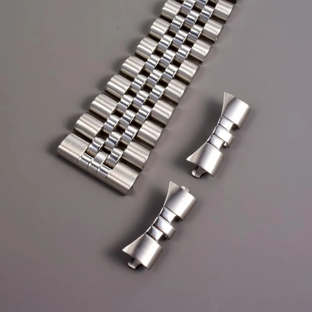 Bracelet curved flat end fit for all kinds watches 22mm accelerate perplex clue exceed Stainless Steel Jubilee strap Watch 