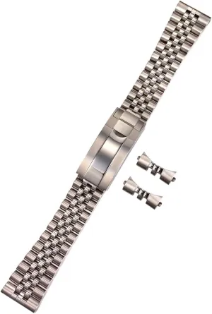 Bracelet curved flat end fit for all kinds watches 22mm accelerate perplex clue exceed Stainless Steel Jubilee strap Watch 