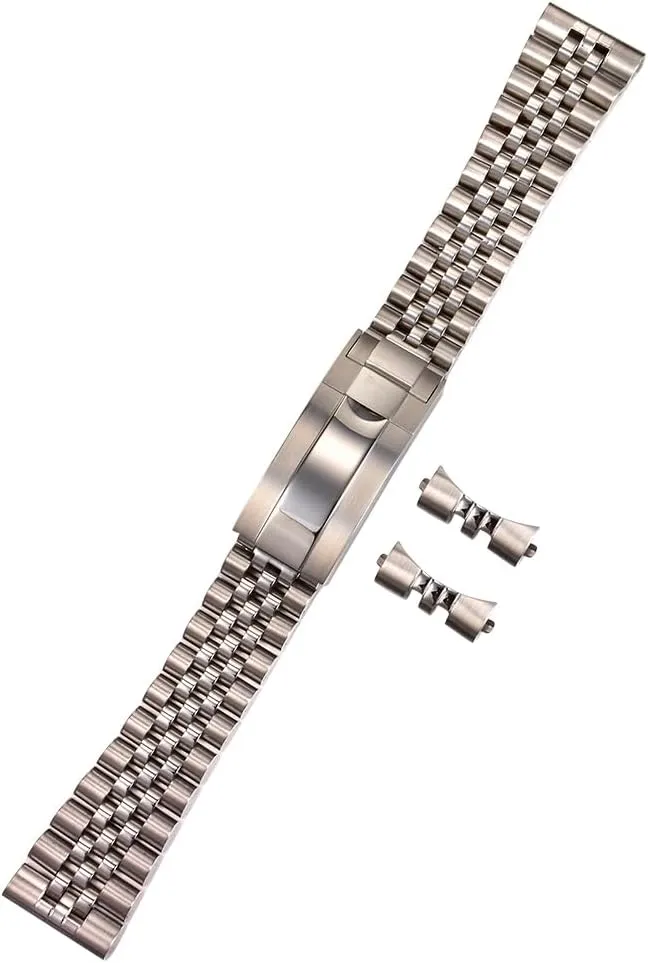 Bracelet curved flat end fit for all kinds watches 22mm accelerate perplex clue exceed Stainless Steel Jubilee strap Watch 