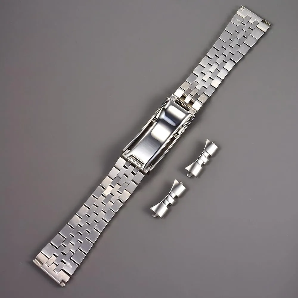 Bracelet curved flat end fit for all kinds watches 22mm accelerate perplex clue exceed Stainless Steel Jubilee strap Watch 