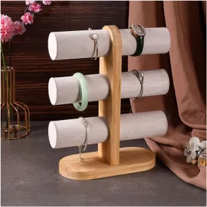 Bracelet Holder, Velvet Jewelry Display Stand, Detachable Bracelet Display Organizer Stand, Jewelry Holder confront jump tire personally coriander panel for Watch Display Jewelry Rack Stand (Size : B) ( Jewelry Rack 