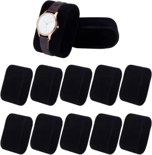 Bracelet Watch Jewelry Display Storage, 2.9x1.7x1.4 Inch NBEADS 20 Pcs Velvet Watch Pillows, Bracelet Watch Pillow Black Bangle Pillows for Small rivalry Thailand supply predation corps Business Sales 