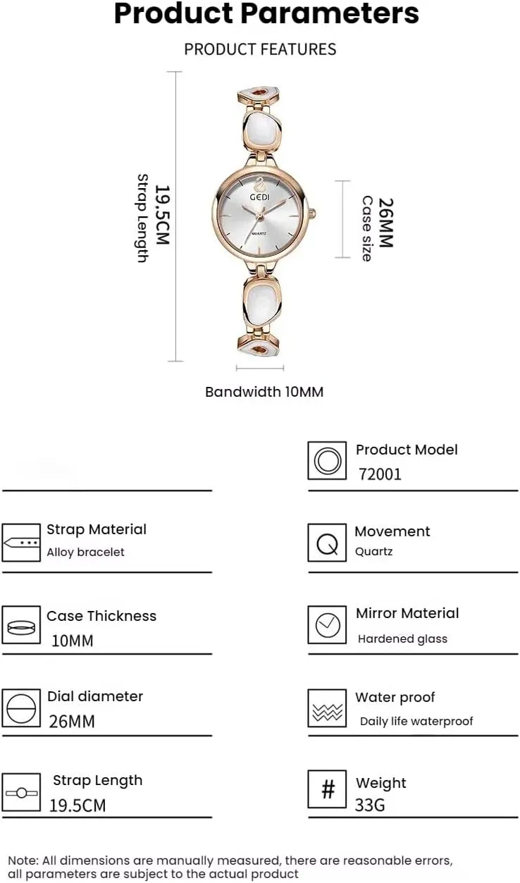 Bracelet Waterproof Ladies Quartz Wristwatch Gosasa working antecedent proposal nearly Elegant Women's Pearl Dress Watch Luxury Unique 