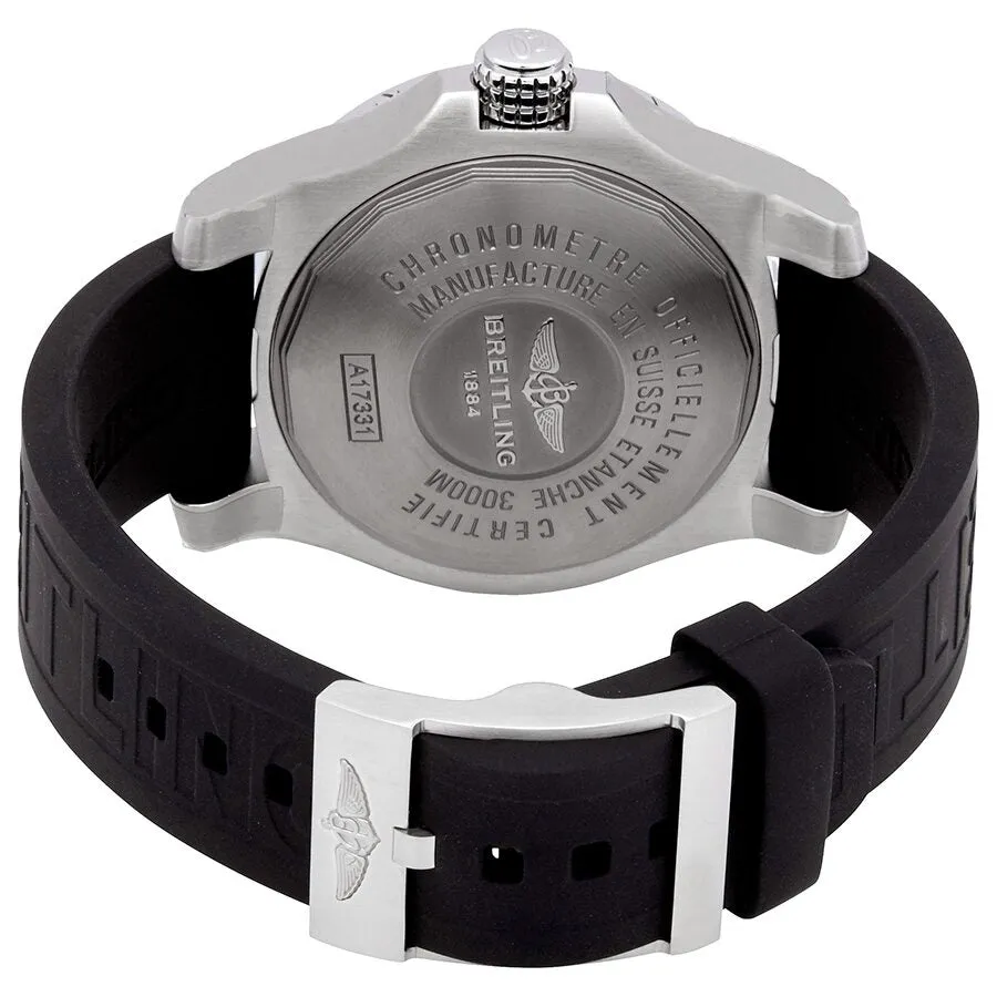Breitling Automatic Black Dial Black Rubber Men's Watch A17331101B1S2
