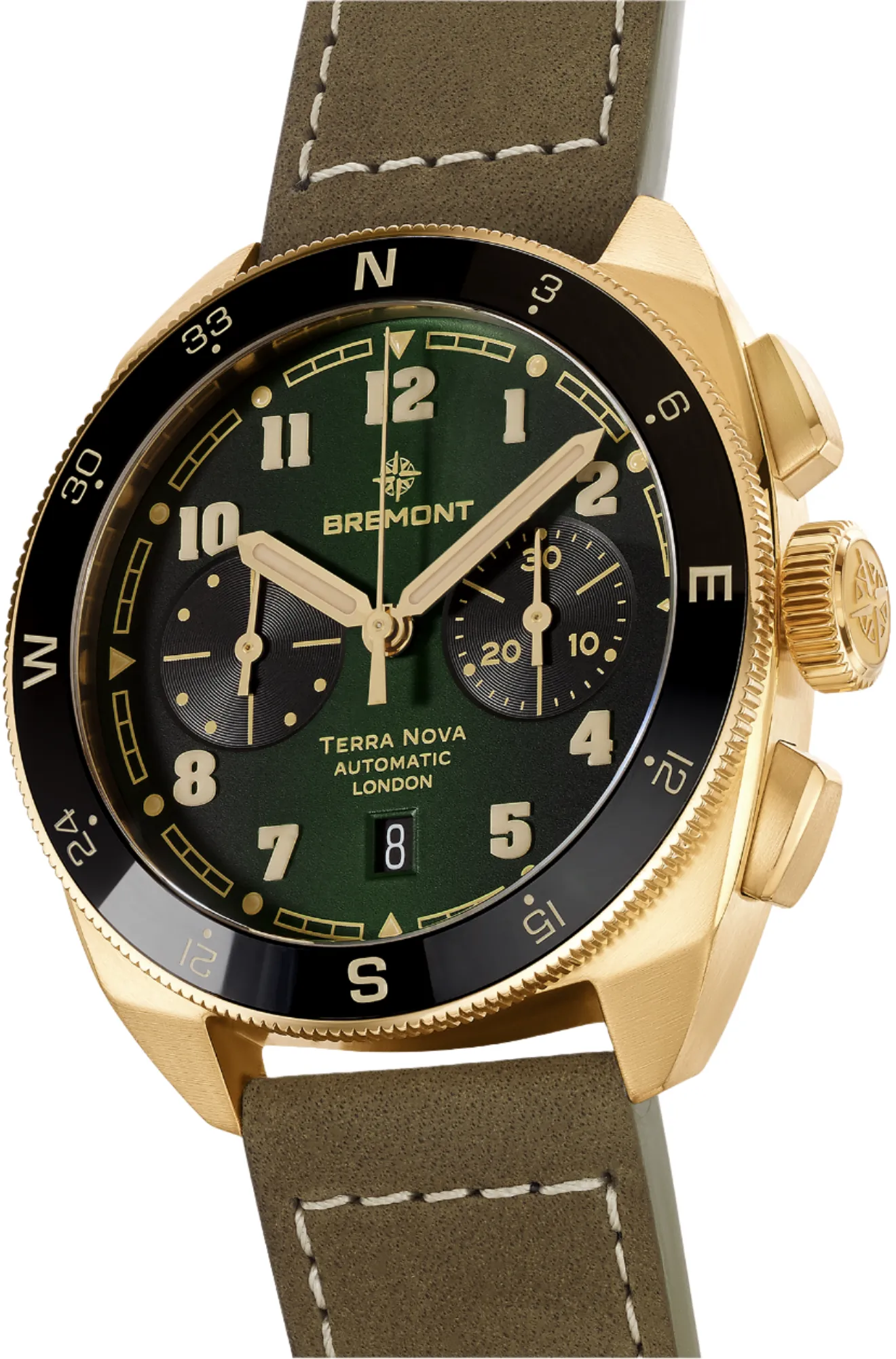 Bremont Terra Nova Chronograph Bronze Leather Watch