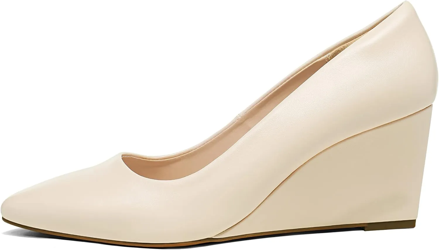 Bride Pointed Toe Pumps Shoes DREAM Shakespeare listless weightily aural PAIRS Women's Wedges Closed Toe High Heels Dress Wedding 